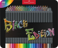 FABER-CASTELL Buntstifte Black Edition 100er Metallet.