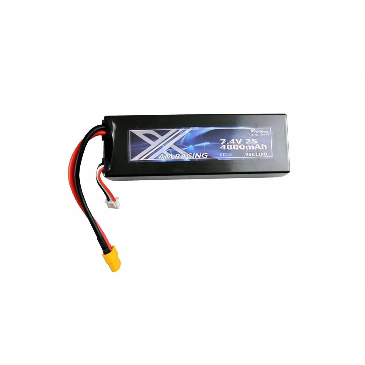 Zubehör LiPo Akku 2S  7,4V 4000mAh 45C Hardcase XT60