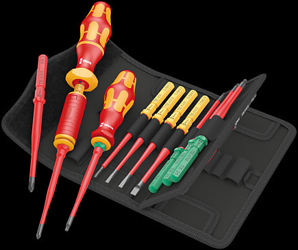 Kraftform Kompakt VDE 16 Torque 1,2-3,0 Nm extra slim 1 Tool Finder, 16‑teilig