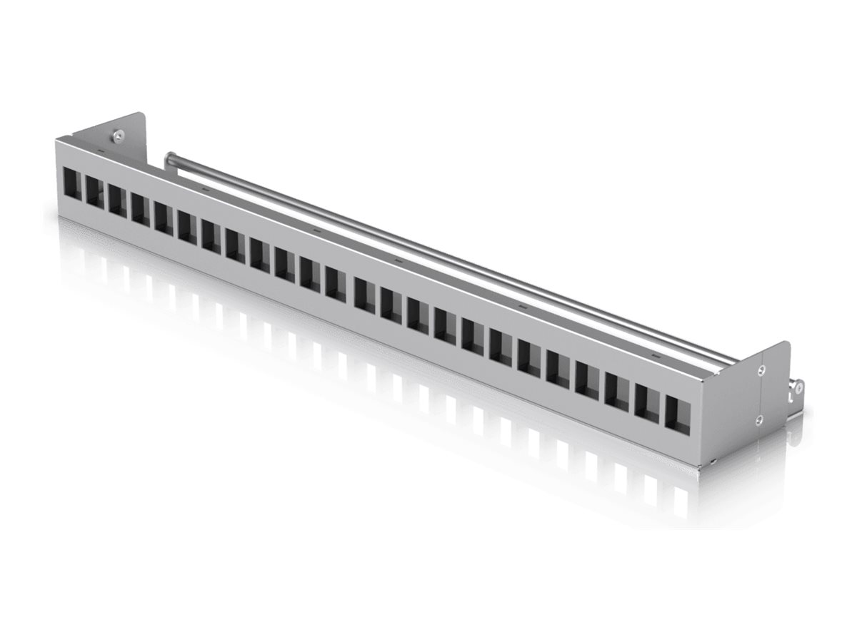 UACC-Rack-Panel-Patch-Blank-24 | Keystone-Patchpanel | 24 Ports | 19 Zoll / 1 HE | Kabelmanagement