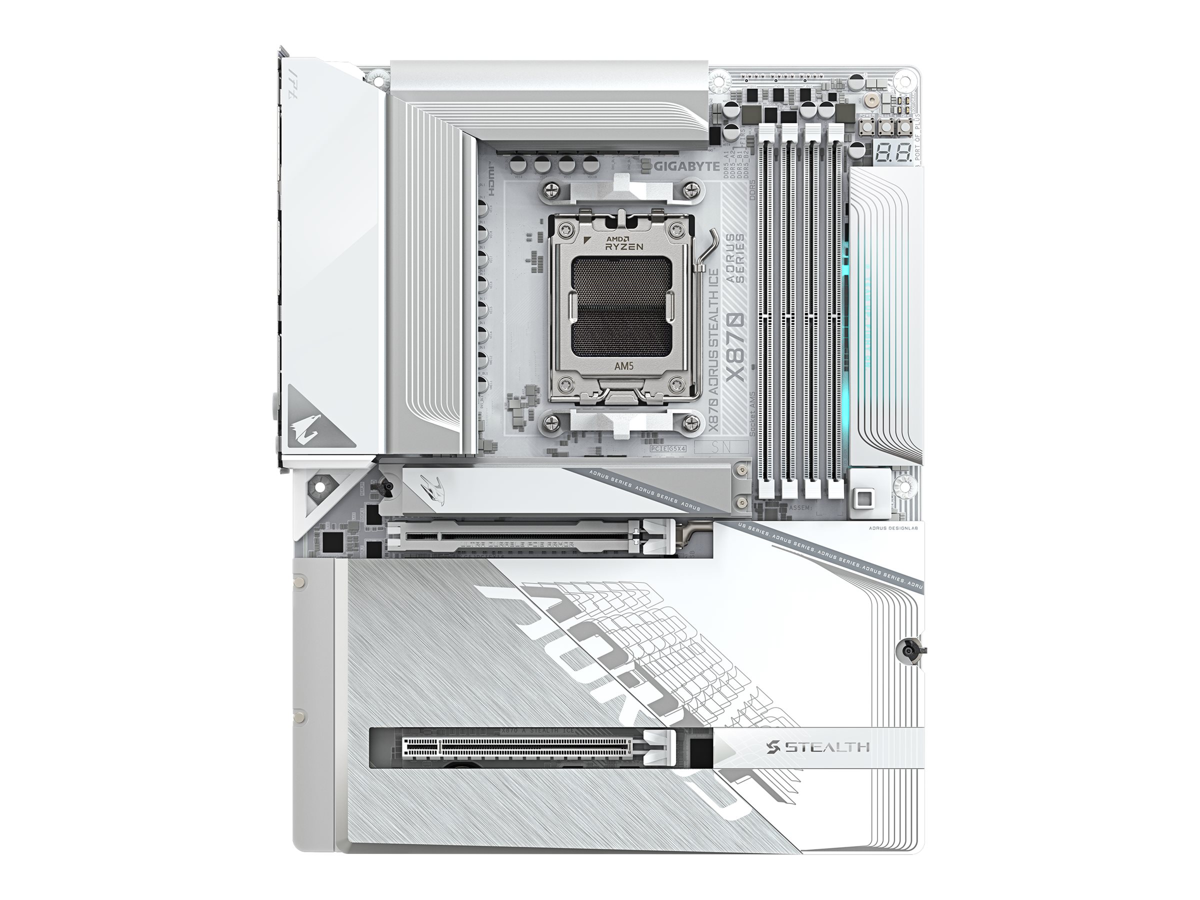X870 AORUS STEALTH ICE (X870,AM5,ATX,DDR5)