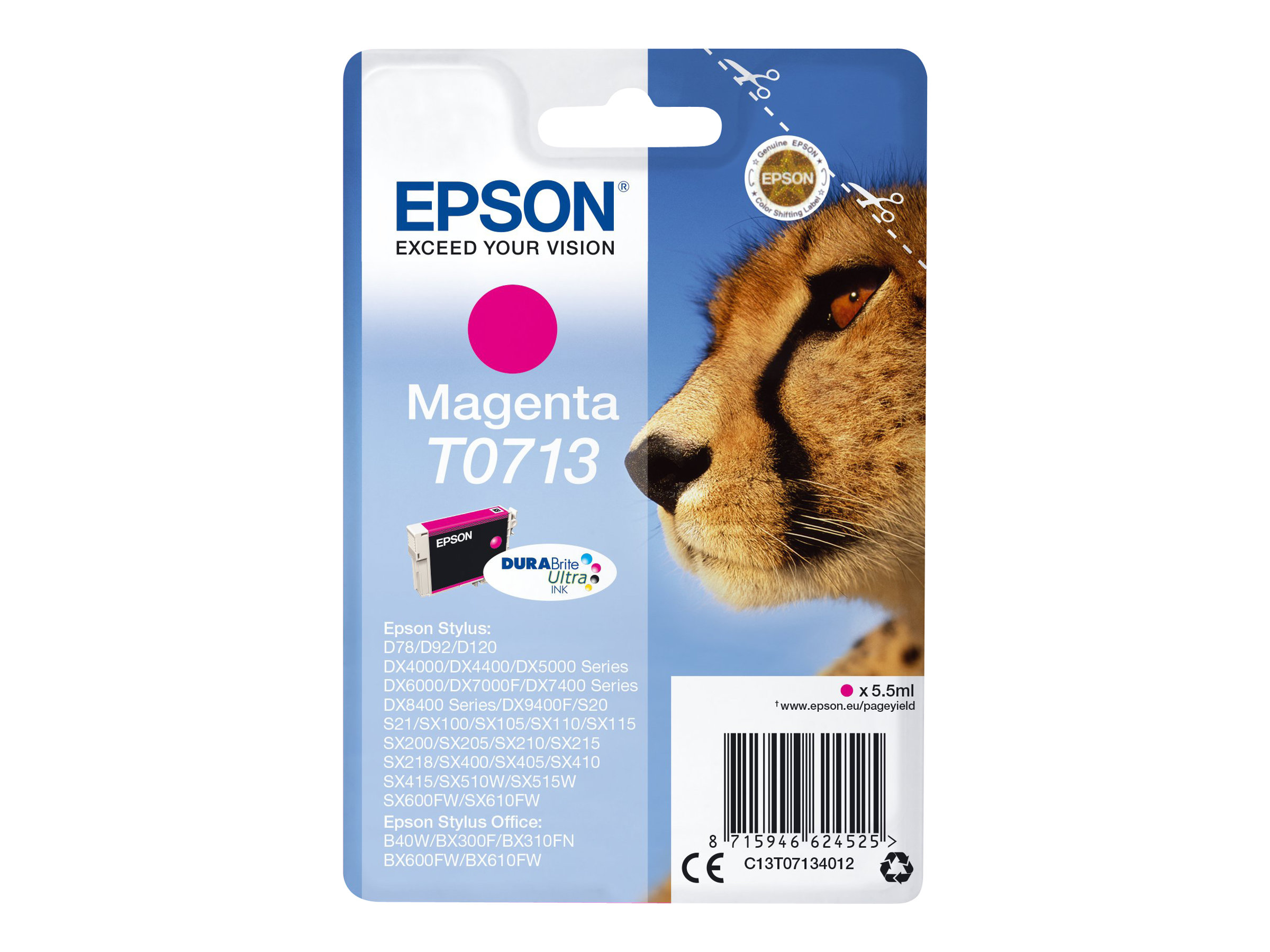 Patrone Epson T0713 magenta                            T0713