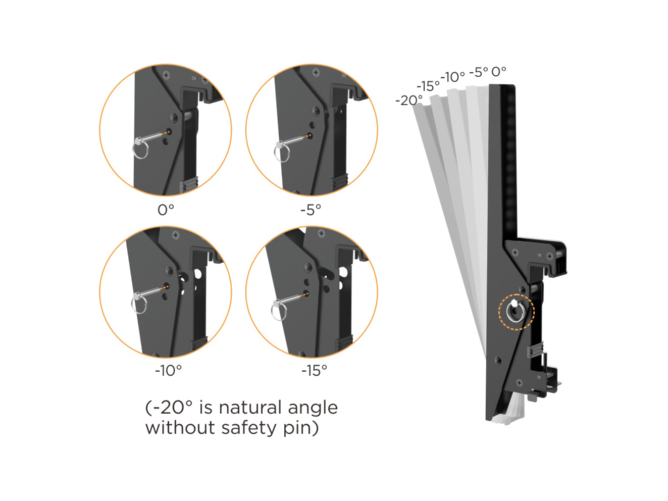 equip Pro - Klammer für 2 LCD-Displays - Kunststoff, Aluminium, Stahl - Schwarz, Silber - Bildschirmgröße: 114.3-139.7 cm (45"-55")