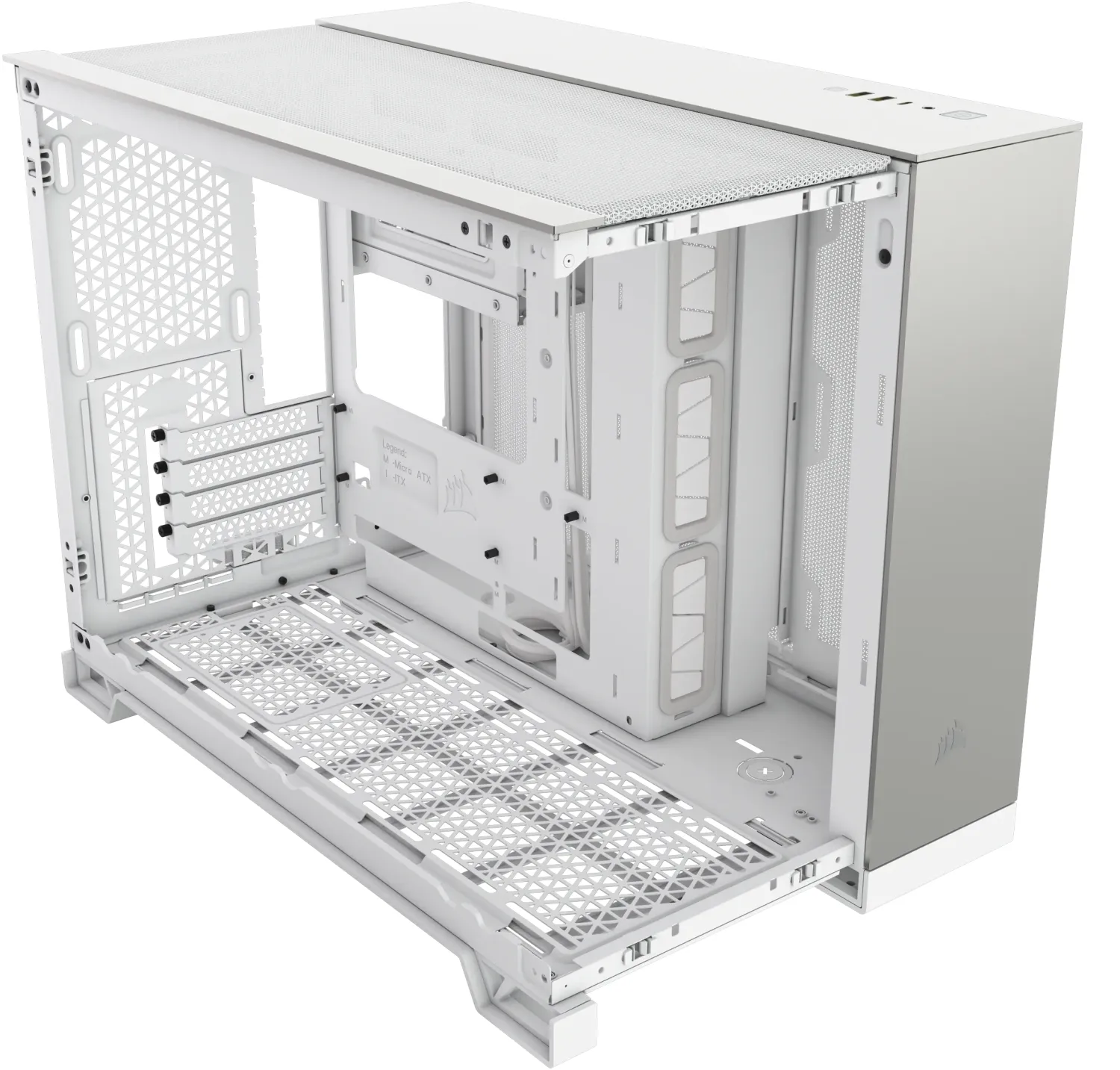 2500X - Weiß/Satin Aluminium - Glasfenster