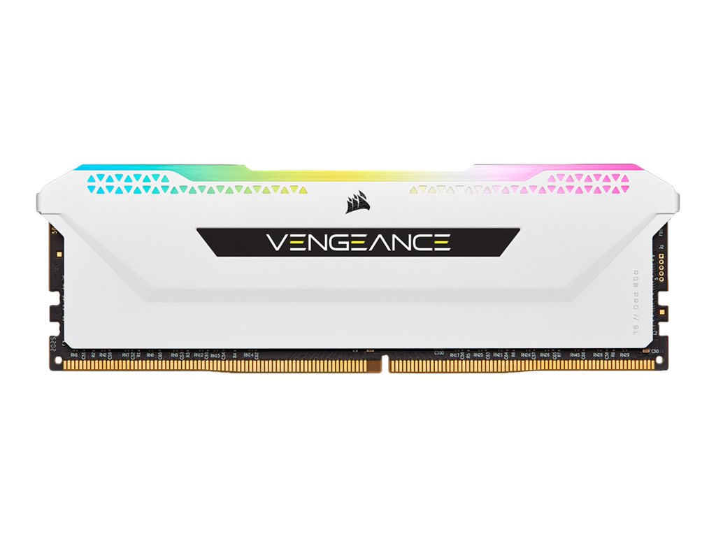 2x 8GB (16GB Kit) DDR4-3200 Corsair Vengeance RGB PRO SL weiß CL16