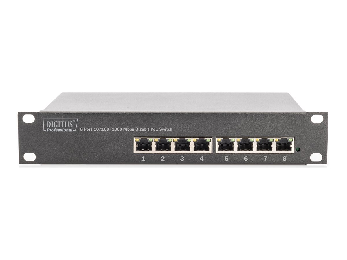 Switch Switch 8-Port  10" 80 W Gigabit Ethernet PoE