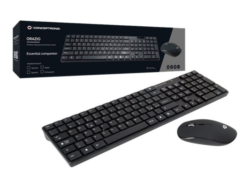 Conceptronic ORAZIO - Tastatur-und-Maus-Set - kabellos