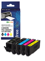 Patrone Canon PGI-580XXL black+CLI-581XXL BK/C/M/Y remanufactured
