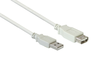USB2.0 Verlängerung A-St.-A-Bu. grau 1,8m