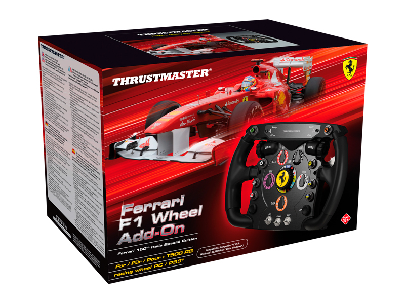 Thrustmaster Ferrari F1 Wheel Add-On, Rennlenkrad für Lenkradbasis