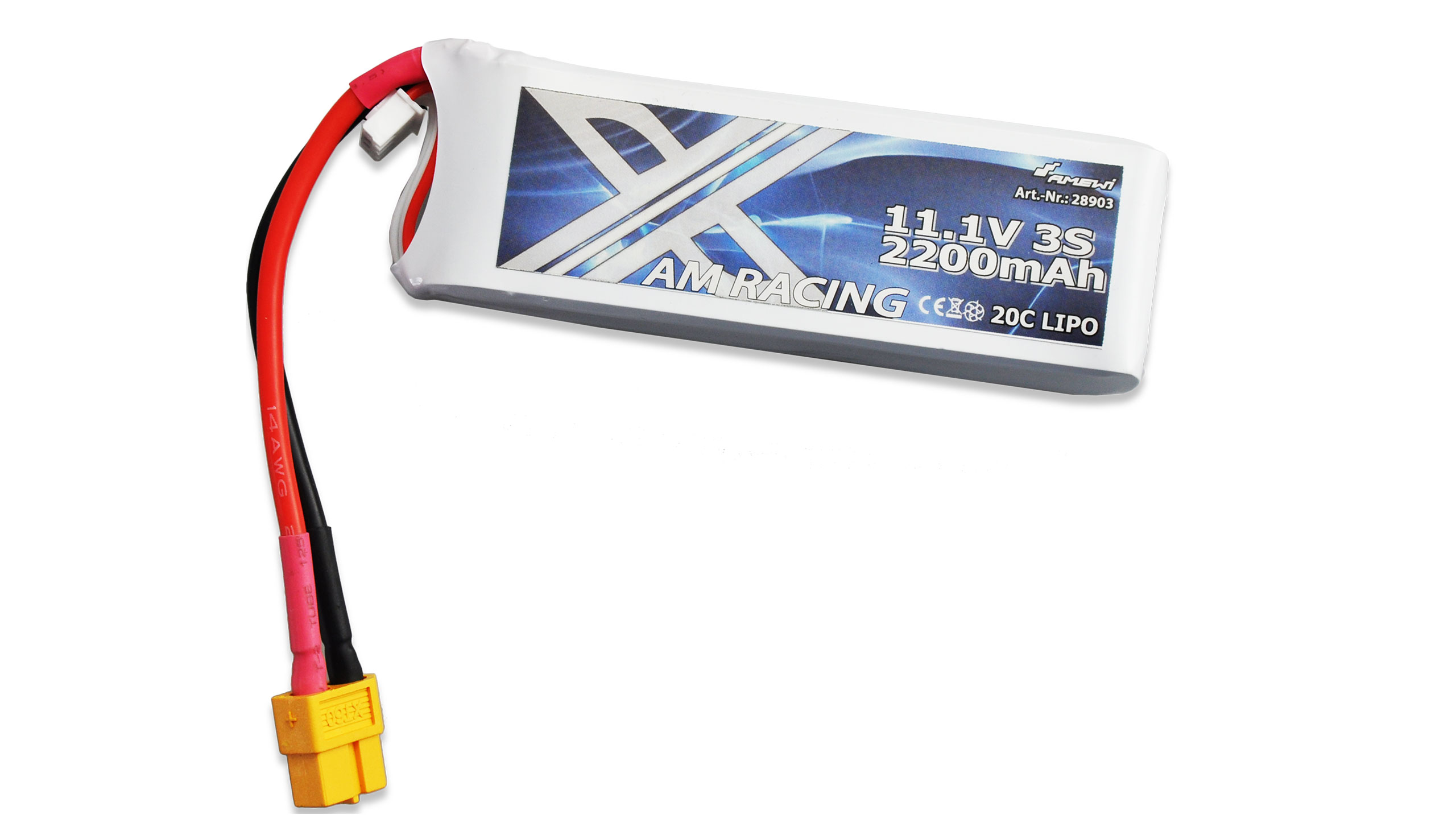 Zubehör LiPo Akku 3S 11,1V 2200mAh 20C Softcase, XT60