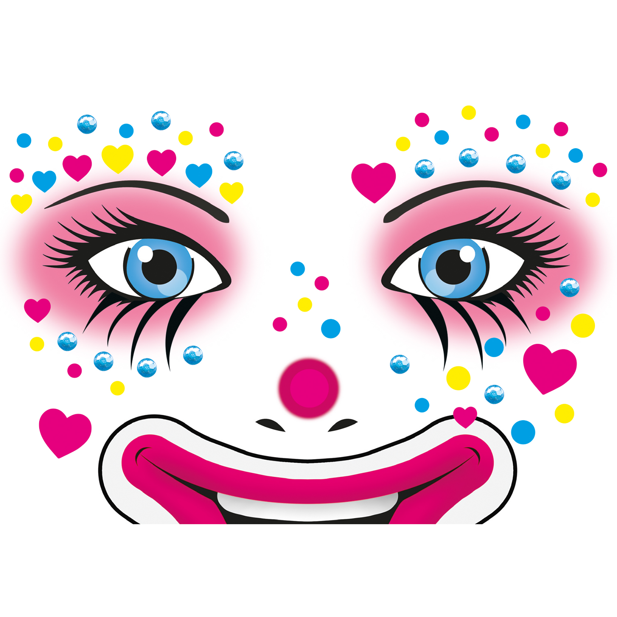 Face Art Sticker - Entfernbar - Sichtverpackung - 1 Stück(e)