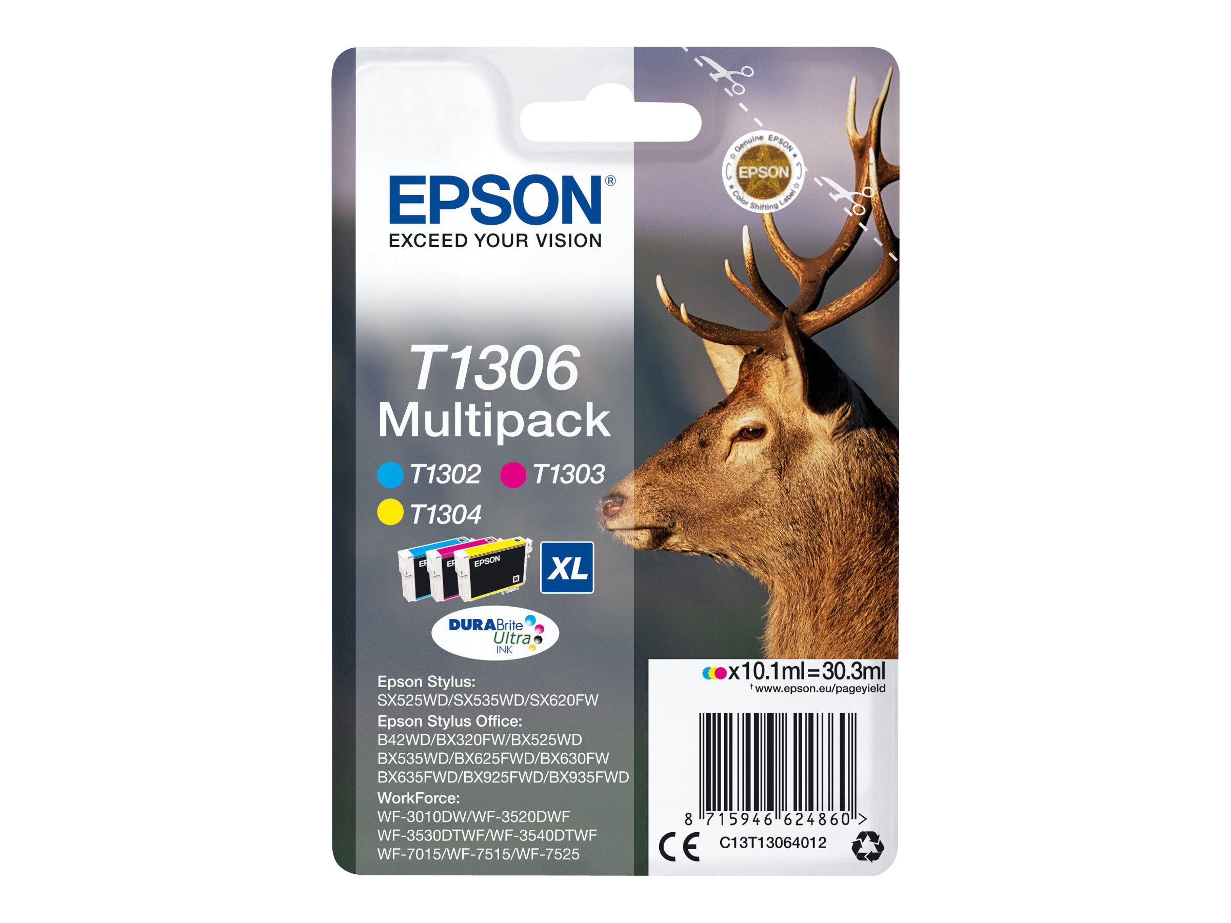 Patrone Epson T1306 Tricolor XL T1306
