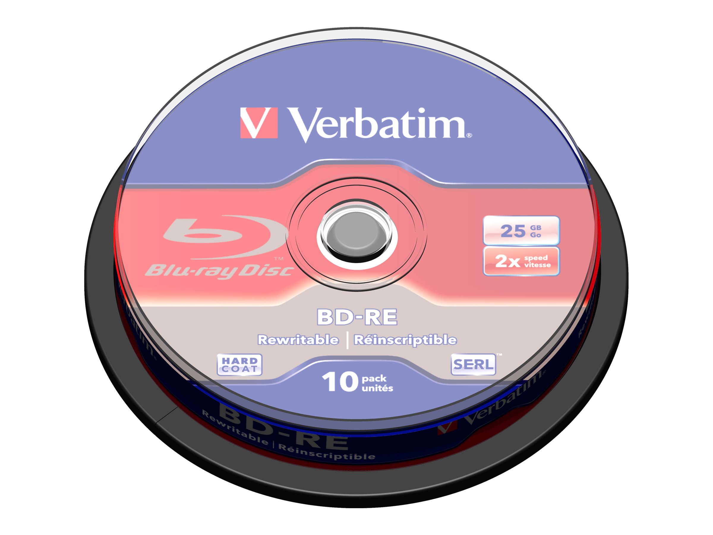 10 x BD-RE - 25 GB 2x - Spindel