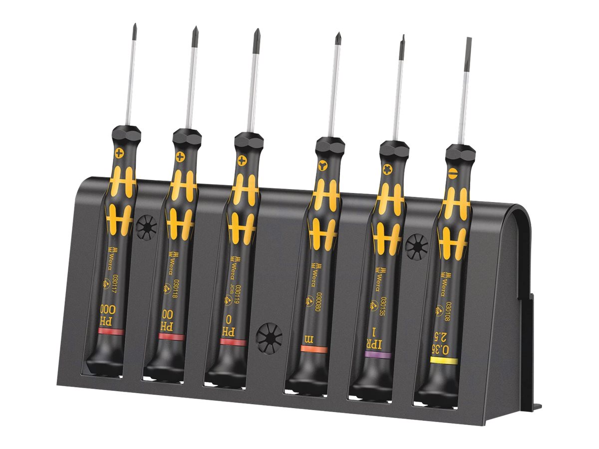 Kraftform Elektroniker Schraubendrehersatz + Rack 6tlg