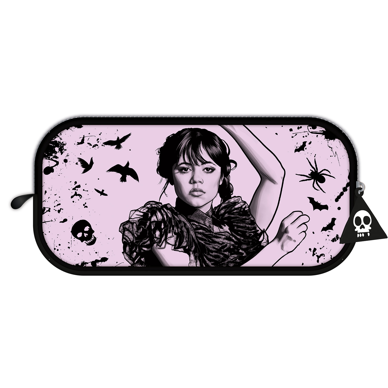 Wednesday Mäppchen „Darkness“ – schwarz/pink