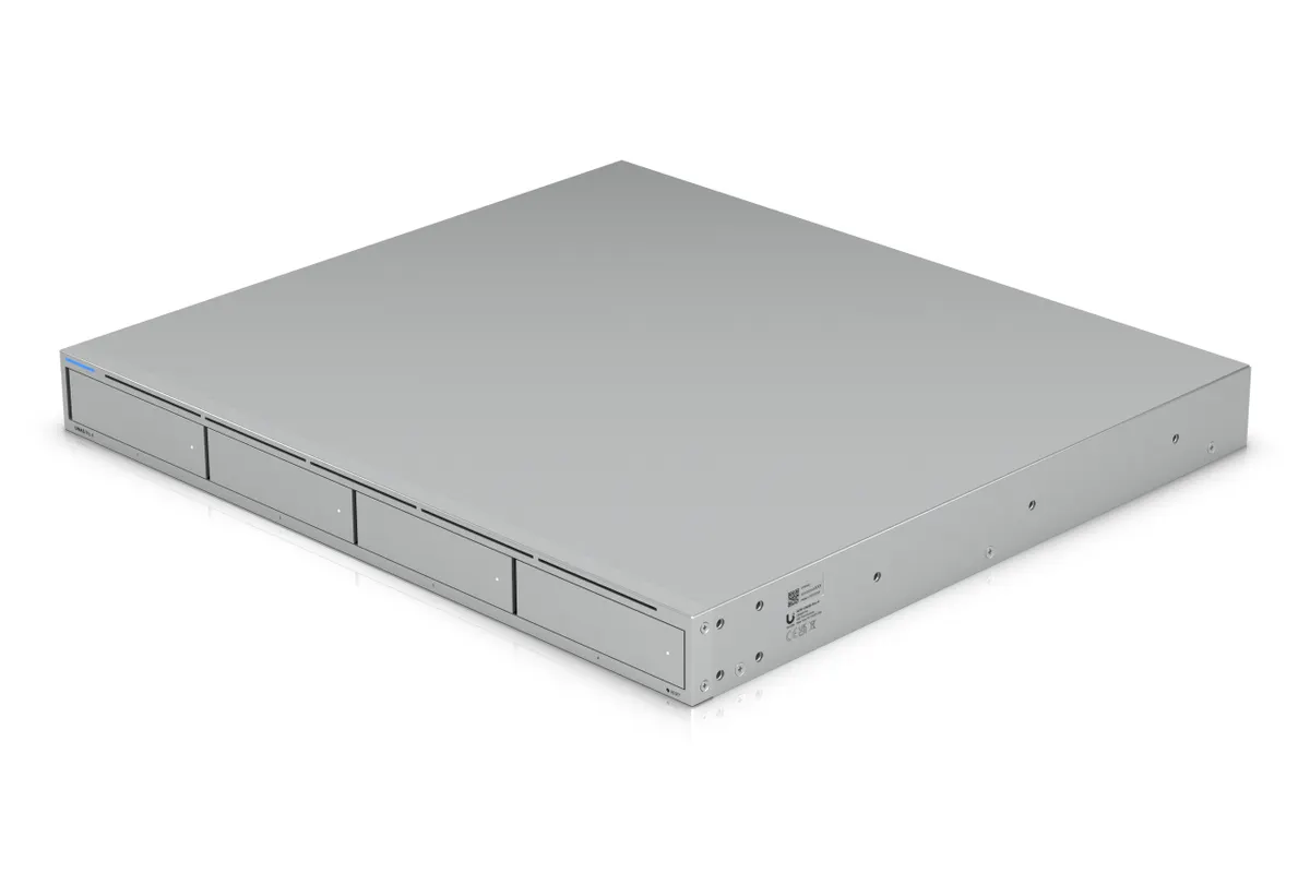 UniFi UNAS Pro 4 | 1U Rack NAS | 4x HDD/SSD | 2x M.2 NVMe | 2x 10G SFP+ | 8 GB RAM