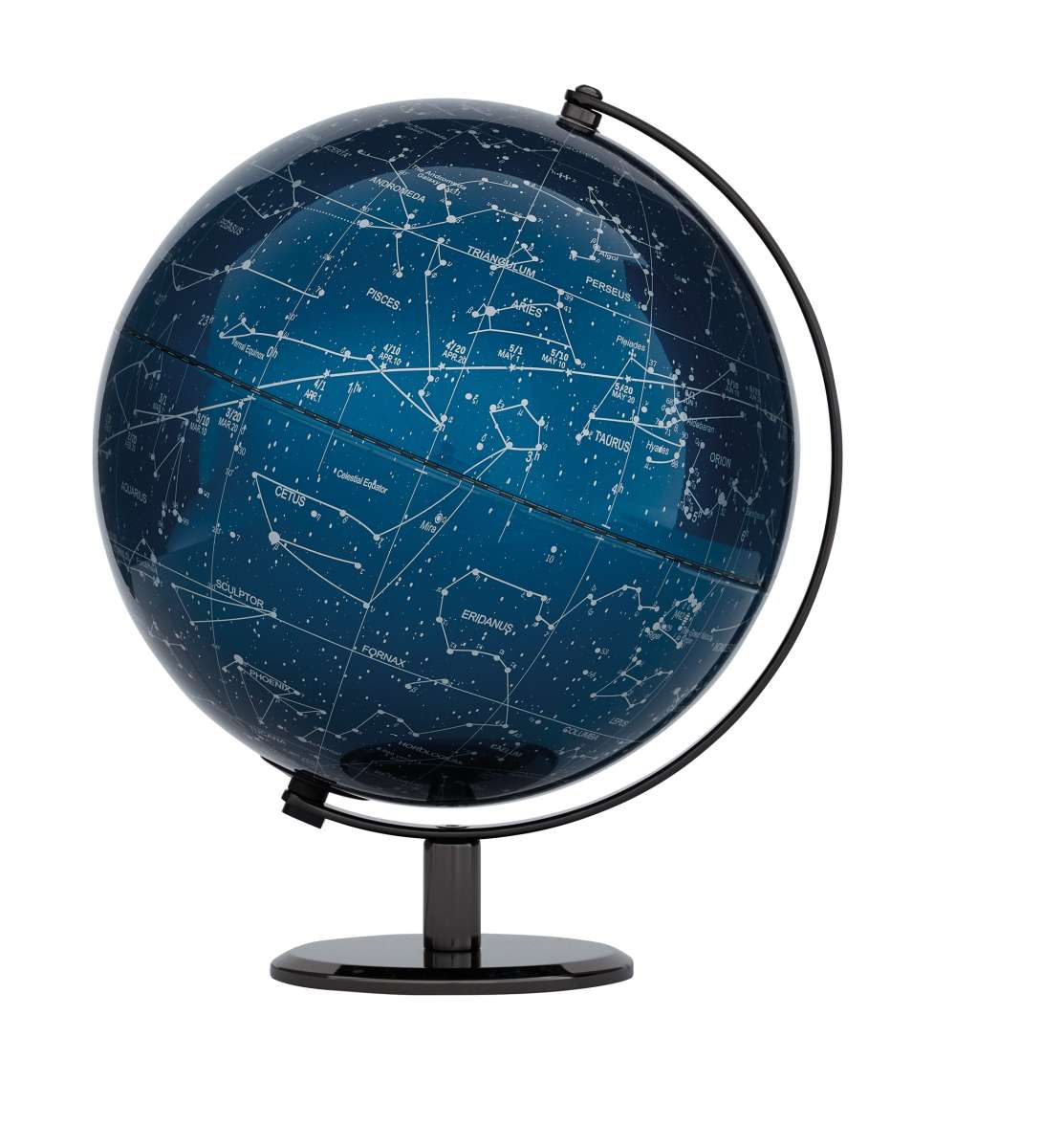 Globus TERRA MILKY WAY BLUE – Leuchtglobus 25 cm – Blau / Silber