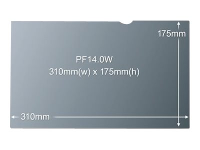 3M PF14.0W - Blickschutzfilter für Notebook - 35.6 cm (14")