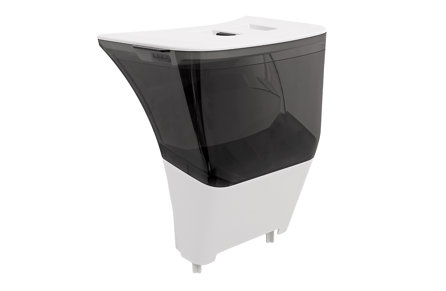 LitterHopper mit Bonnet für Litter-Robot 4 | Automatischer Katzenstreu-Nachfüller | Weiß