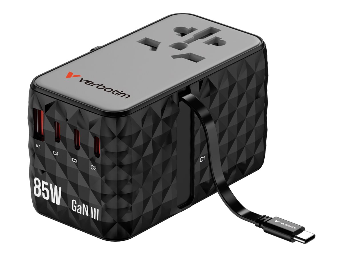 Charge'n'Travel Adapter  85W retractable cable
