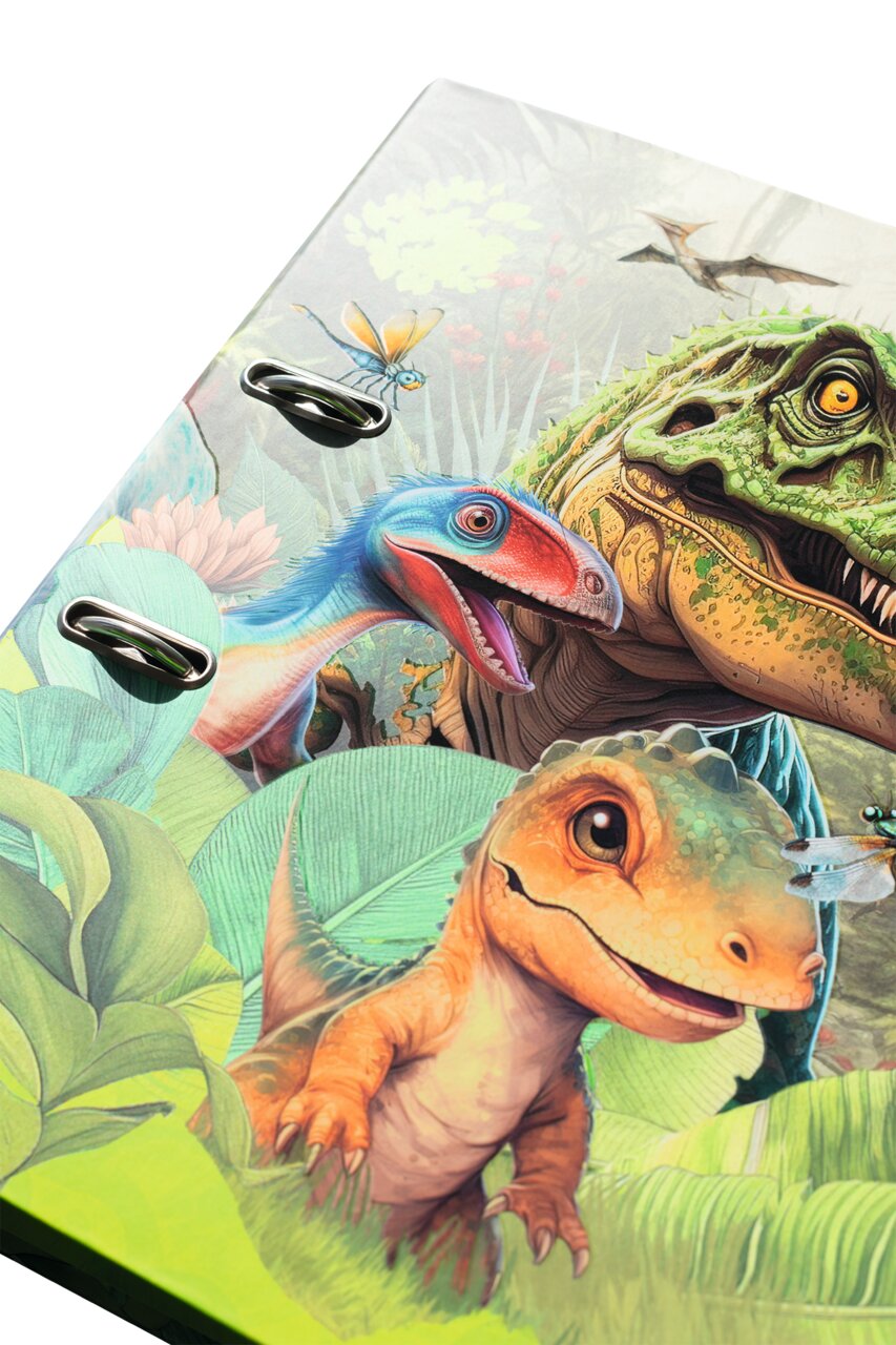  Ordner A4 Karton Dino World