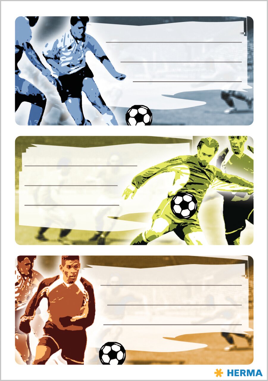 Schuletiketten Vario Fußball