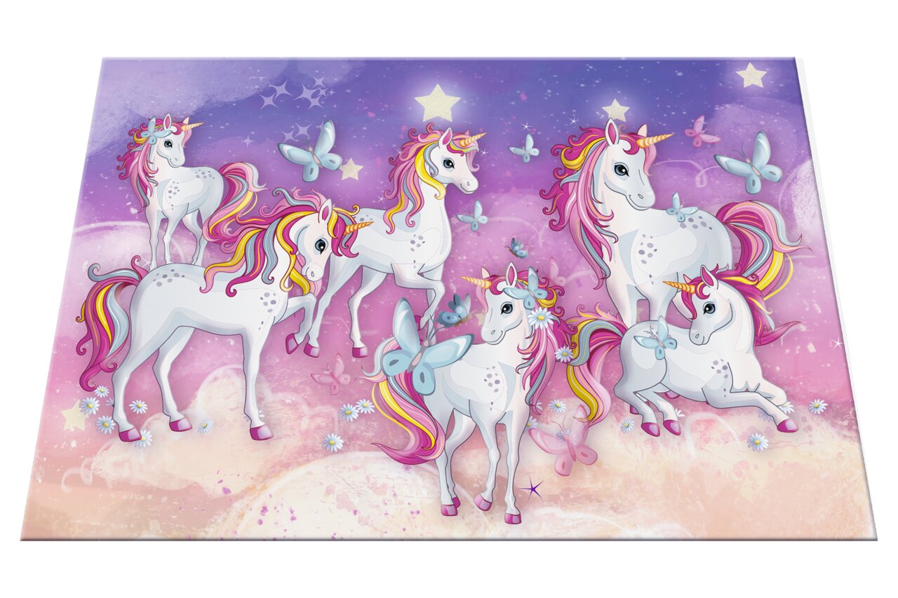 Schreibunterlage Einhorn 55 × 35 cm 3 Stück