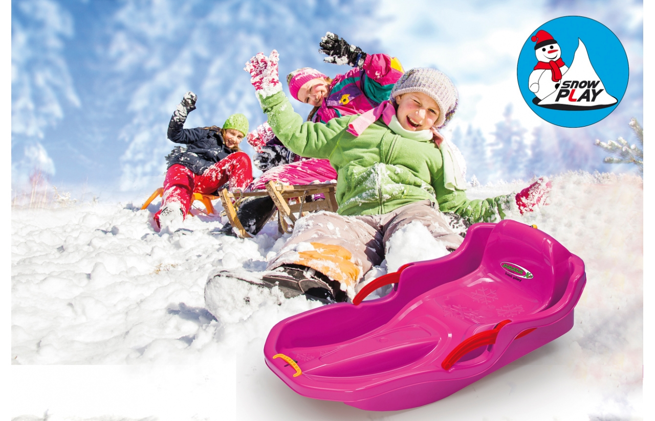 JAMARA | Snow Play Bob Comfort 80 cm pink mit Bremse  