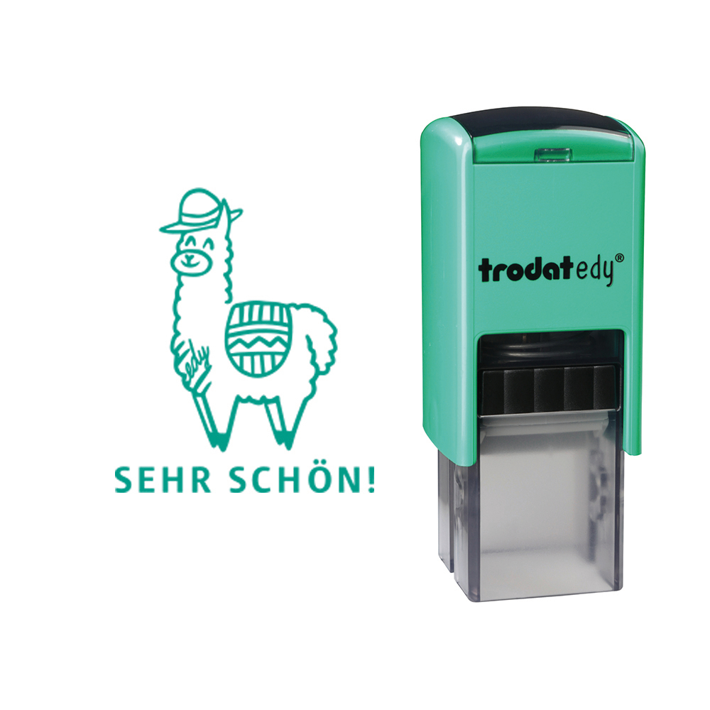 trodat Motivstempel Printy Minzgrün "Lama" 4922