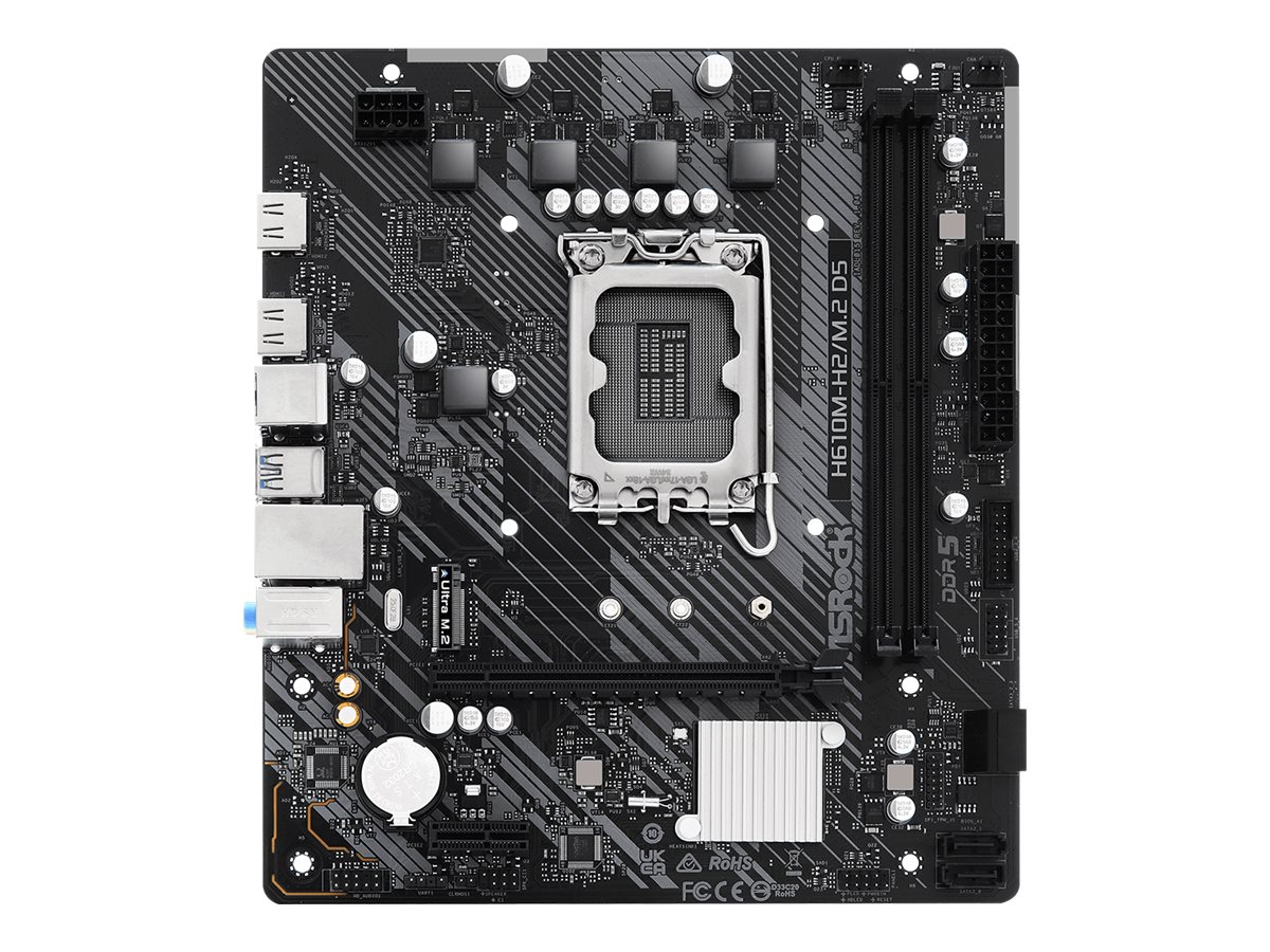 H610M-H2/M.2  D5         1700 mATX               DDR5 retail