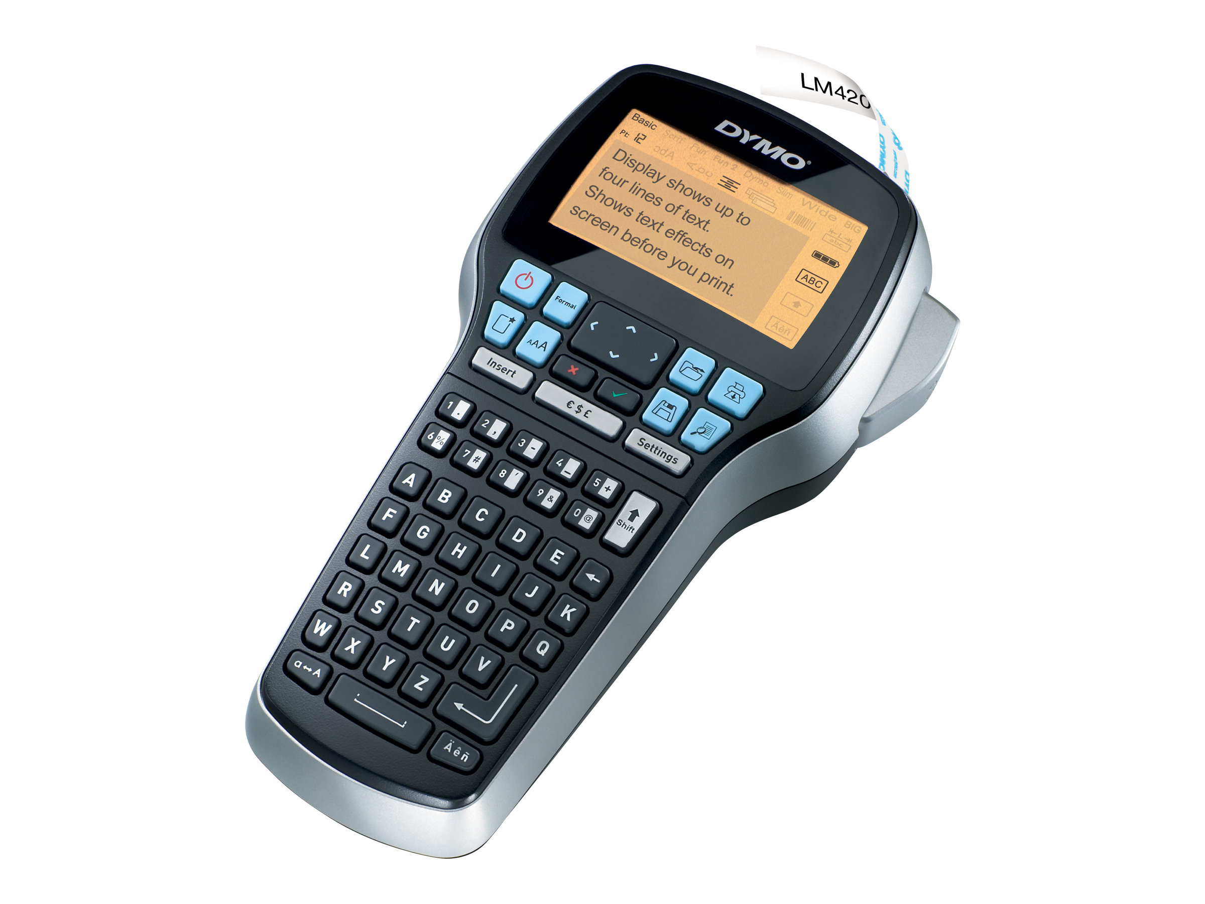 DYMO LabelManager 420P 6/9/12/19   mm D1-Bänder ABC UK/HK