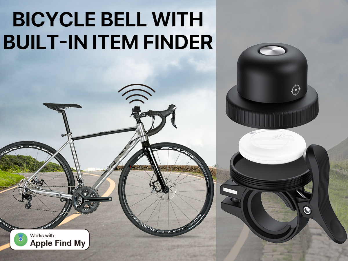 Mibell Fahrradklingel incl. Tracker für Fahrrad und Scooter
