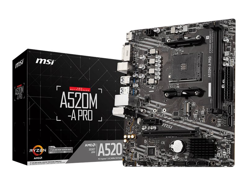 MSI A520M-A Pro - AMD A520 - So. AM4 - mATX