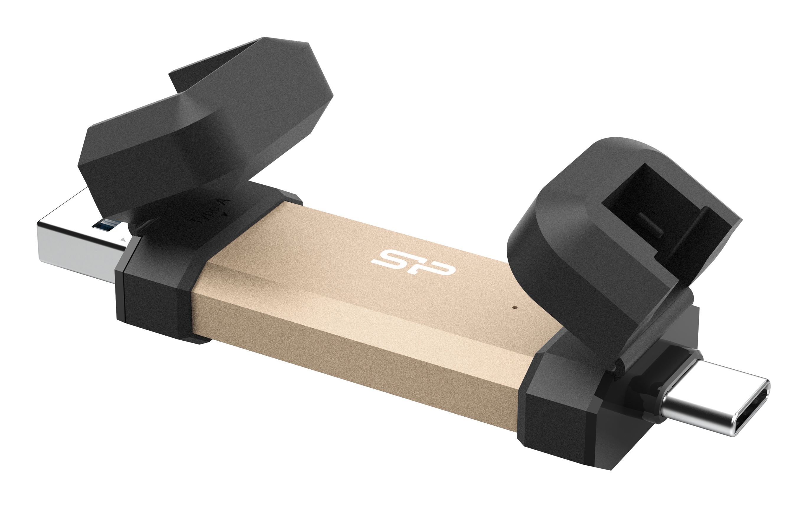 DS72 500GB | USB 3.2 Gen 2 | USB-A & USB-C | bis 1050 MB/s | Gold