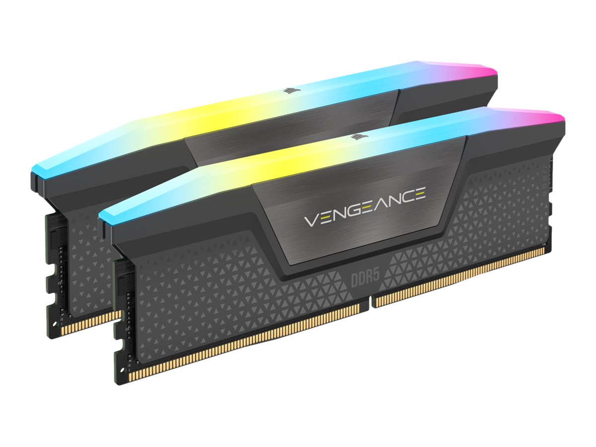 2x 16GB (32GB Kit) DDR5-6000 Corsair Vengeance RGB grau CL30 (AMD EXPO)