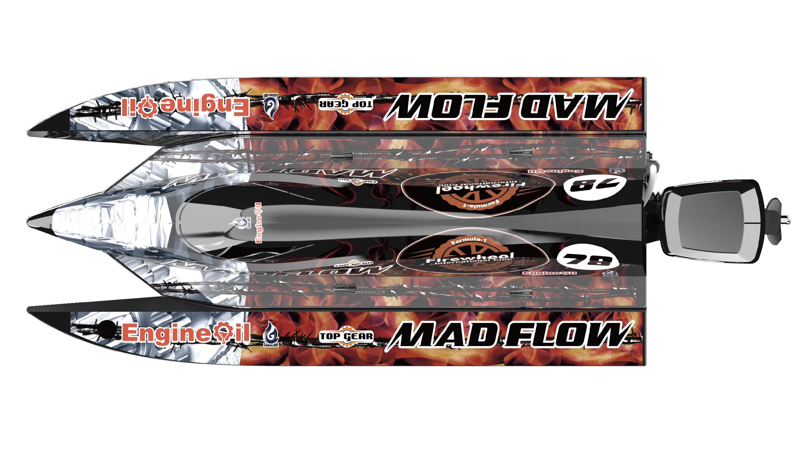Amewi | Mad Flow V3 F1 Boot, 590mm