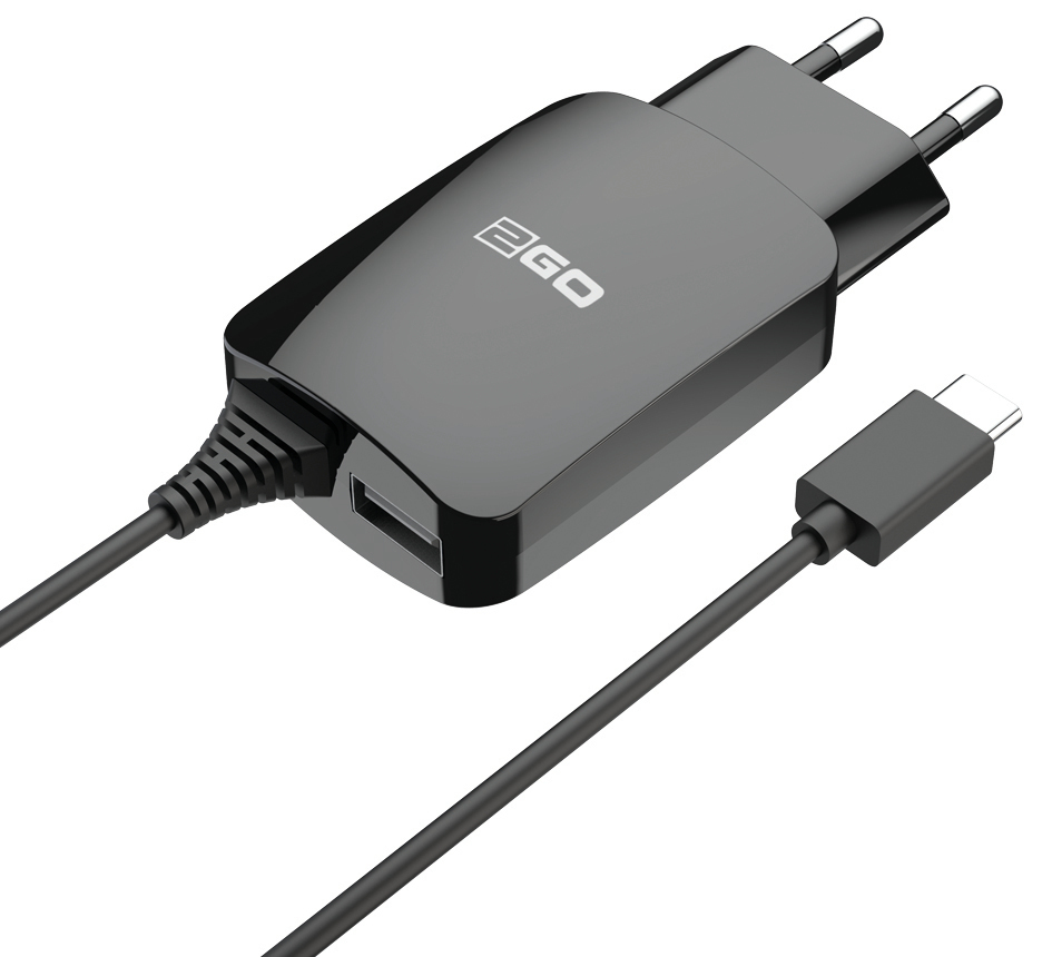 USB-Netz-Ladegerät 110V-240V - schwarz