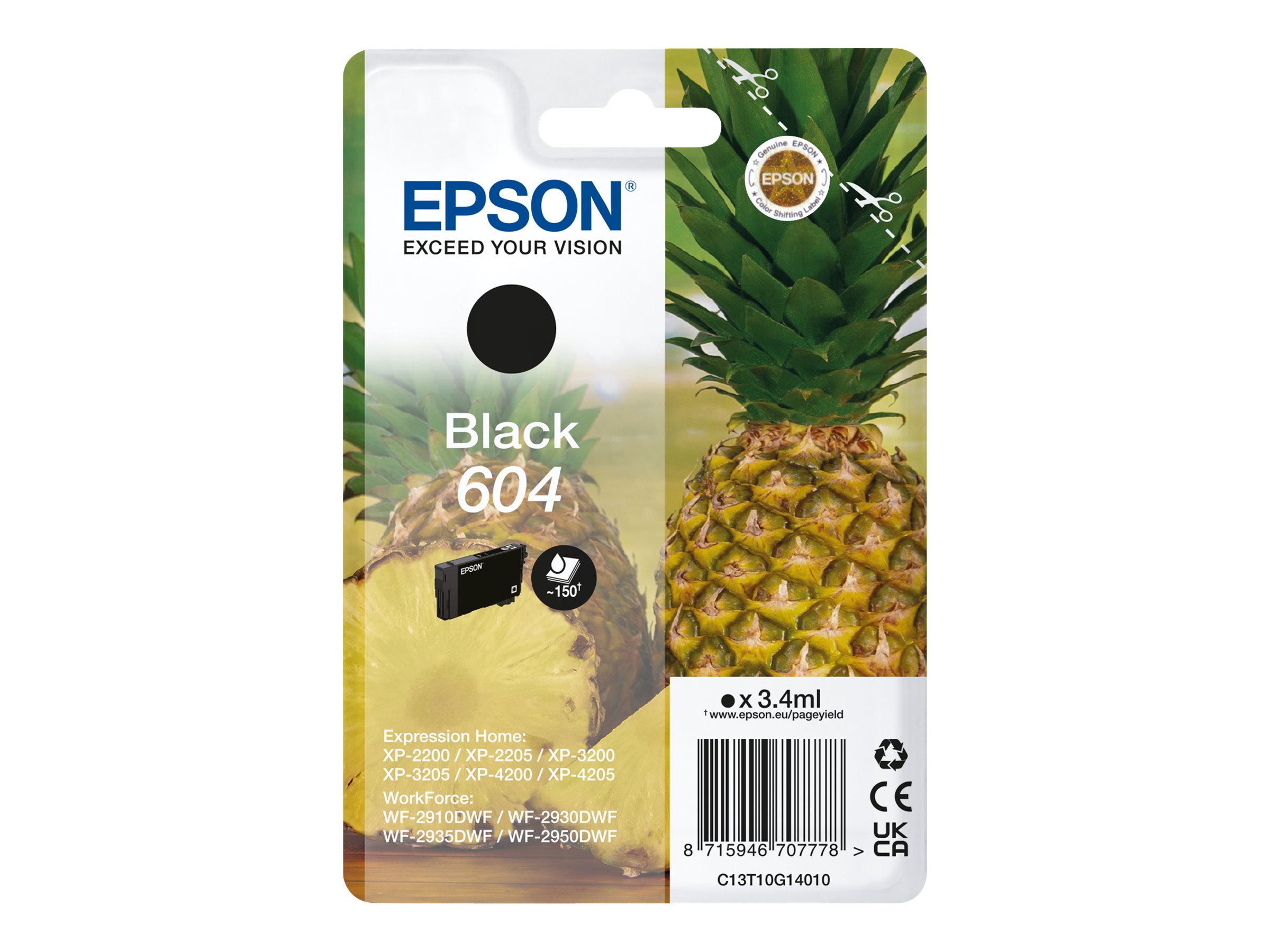 Patrone Epson 604 black                                T10G1