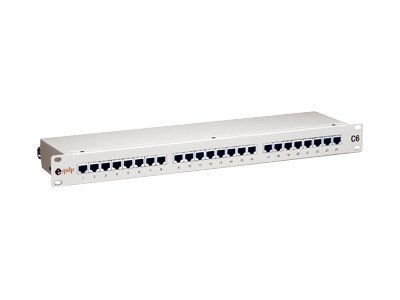 Patch Panel - RAL 7035 - 1U - 48.3 cm (19")