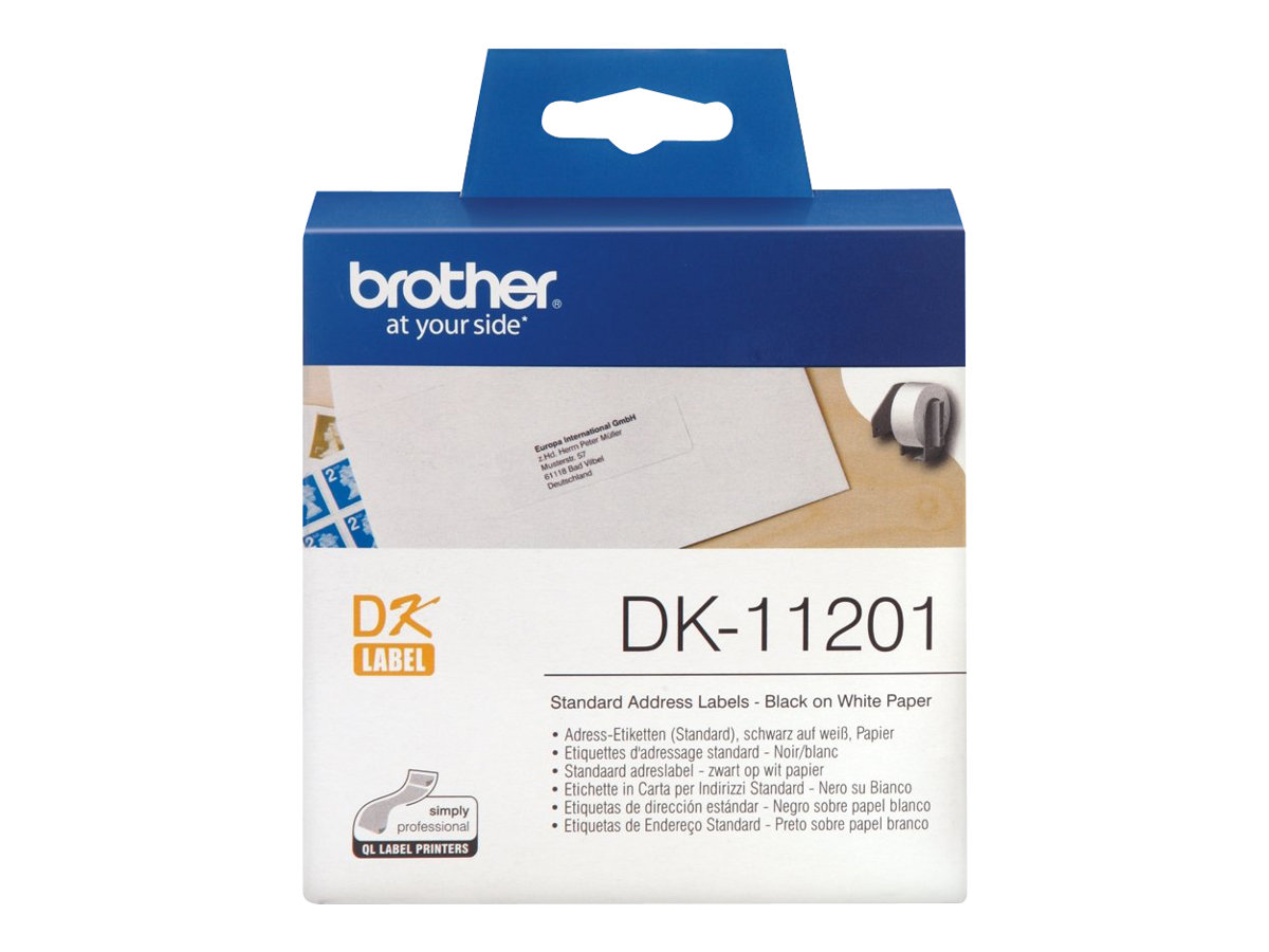 Brother DK-11201 - Schwarz auf Weiß - 29 x 90 mm 400 Etikett(en) (1 Rolle(n)