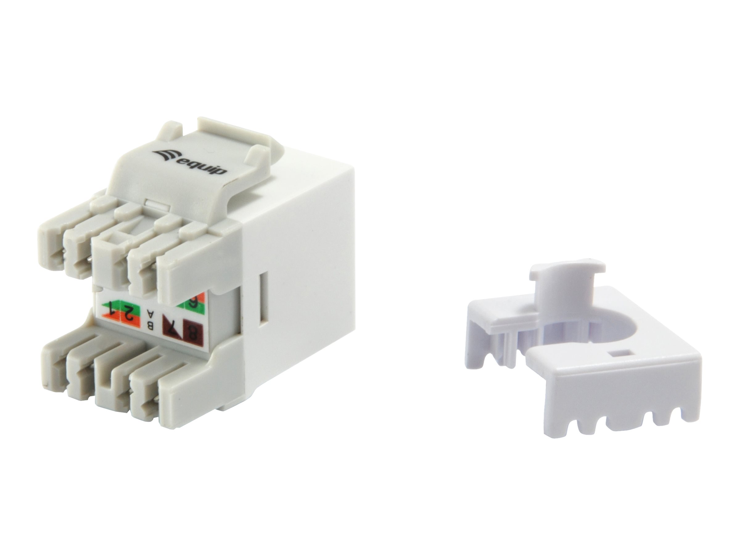 Pro - Keystone Jack - RJ-45 - weiß (Packung mit 8)