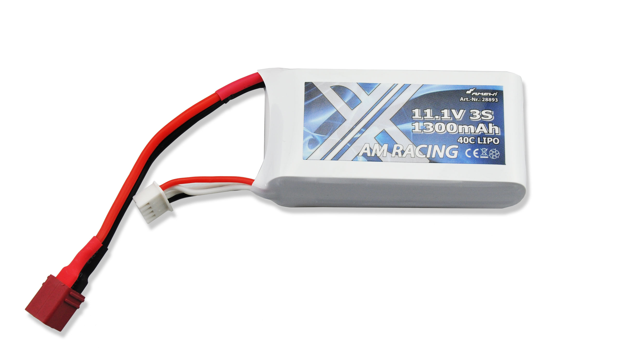 Zubehör LiPo Akku 3S 11,1V 1300mAh 40C Softcase DEANS