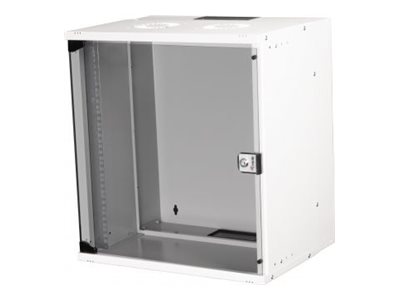 19" Wandgehäuse Glastür ECO 540x400mm      12U    grau