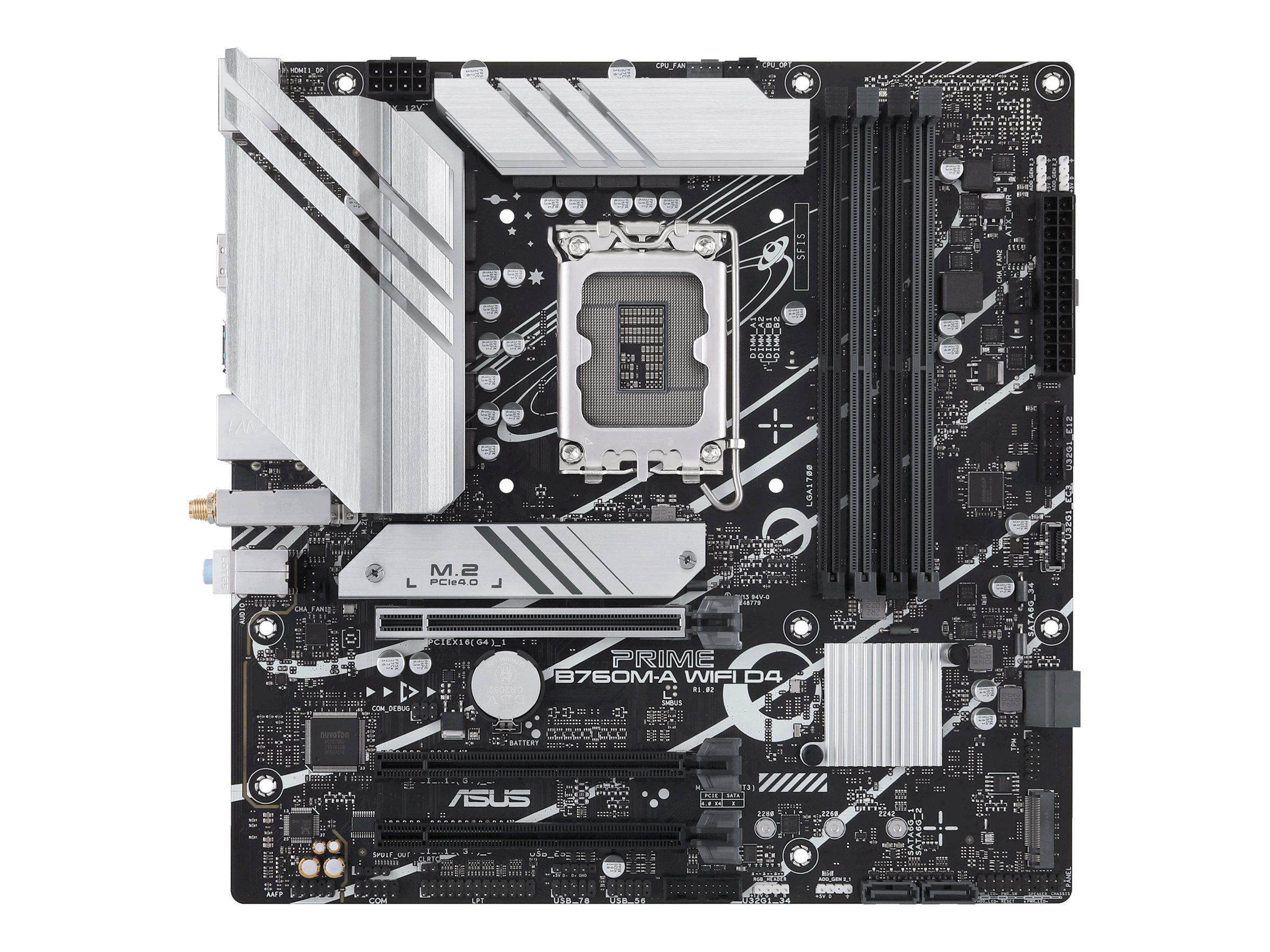 PRIME B760M-A WIFI D4         (Intel,1700,DDR4,mATX)