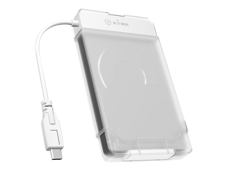 Adapter Kabel IcyBox 6,3cm SATA SSD -> USB 3.0 Type C (wh)