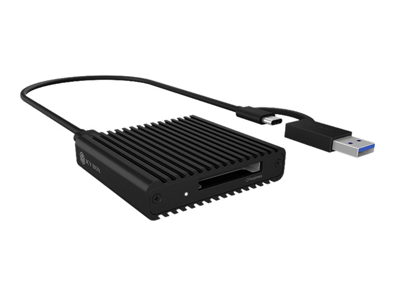 Kartenleser, CF Express 2.0 Type-B, USB 3.2 Gen 2, Aluminium, Status LED, schwarz | black