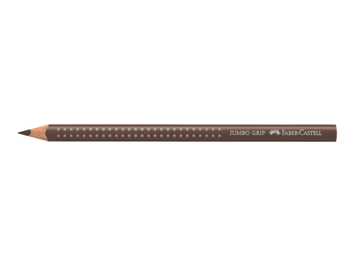 FABER-CASTELL Buntstift Jumbo Grip Schokobraun 12er