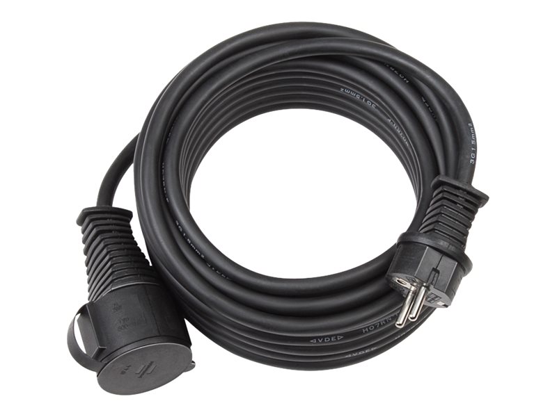 Verlängerungskabel  10m 5-polig schwarz IP44