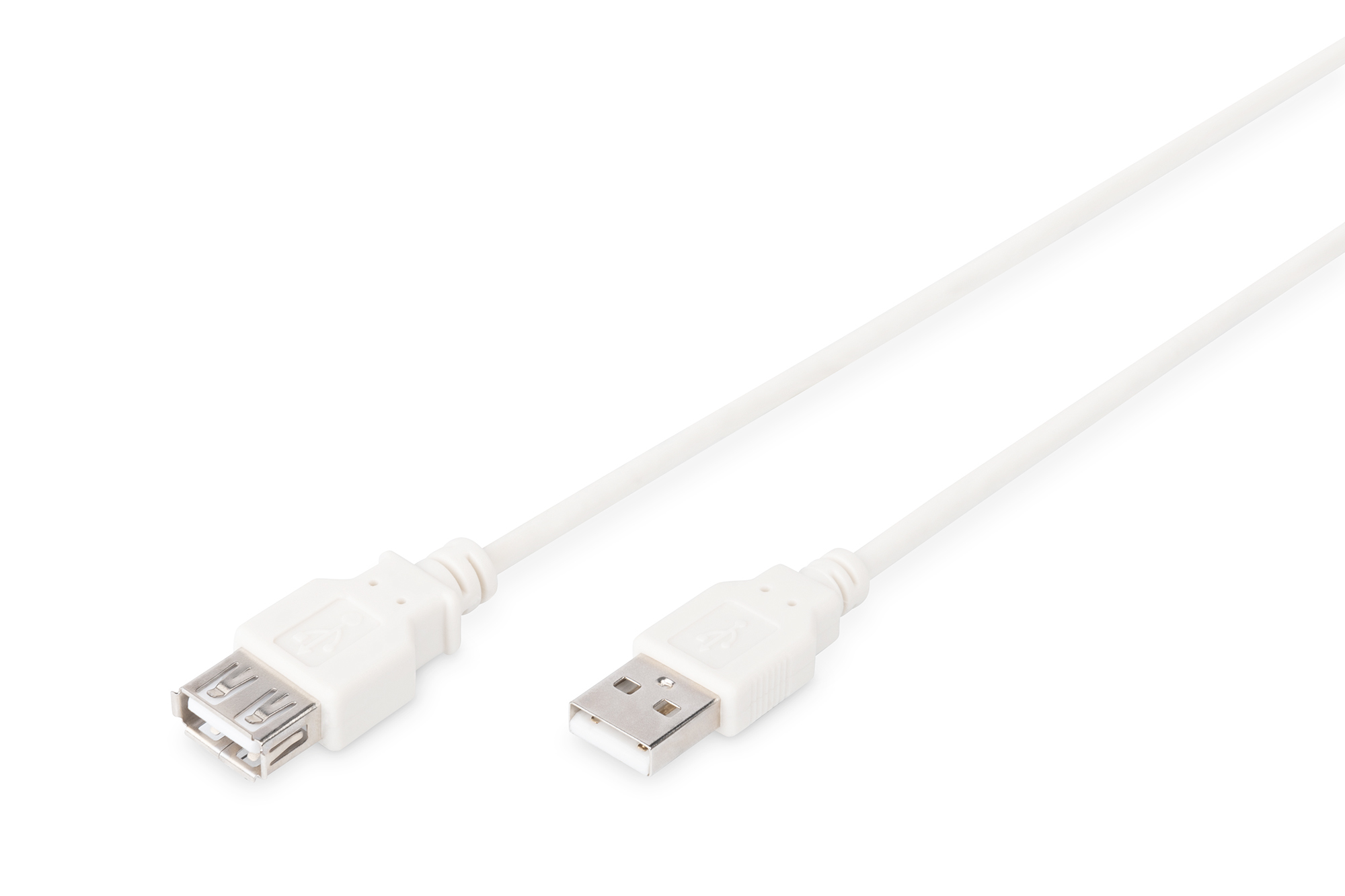 USB 2.0 Verlängerungskabel, 1,8m, beige